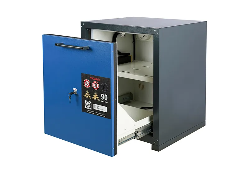 SYSBEL 90-Min Fire-Rated Battery Charging Safety Cabinet SE490120B SYSBEL 90-Min Fire-Rated Battery Charging Safety Cabinet SE490120B